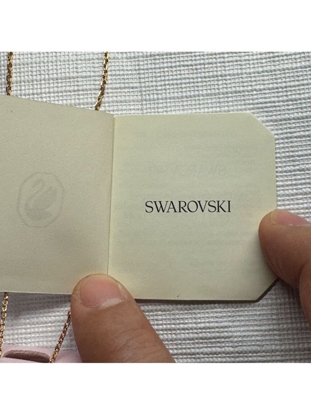 Swarovski Rose Gold Necklace with Clear Crystals - Picture 4 of 4